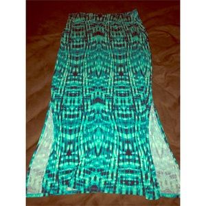 Long Summer skirt slit sides